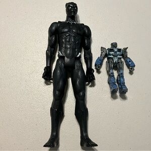 2 Figure Lot: Black Panther + Mini Transformer – Great for Collection!”